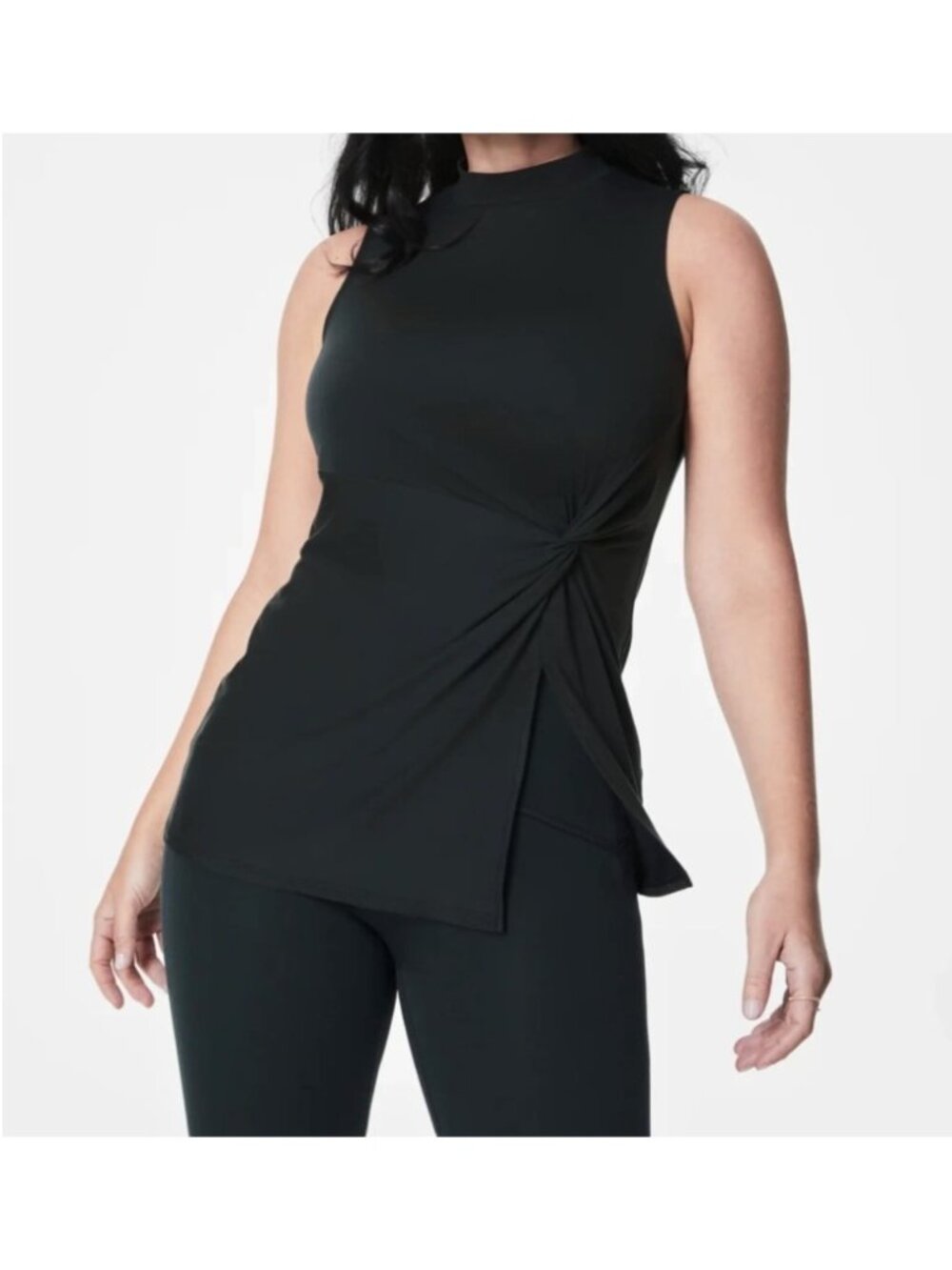 Spanx 50806R Butter Twist Waist Top Timeless Navy ( XS )